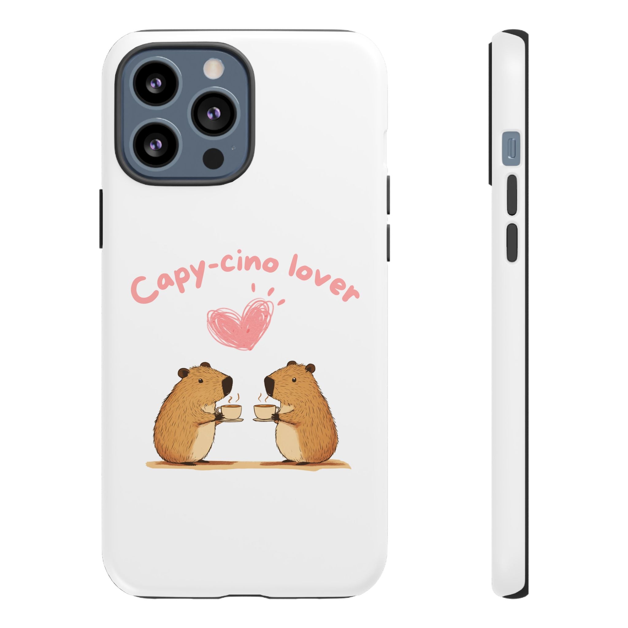 Cute Capybara Phone Case  (Capy-cino Lover Series)