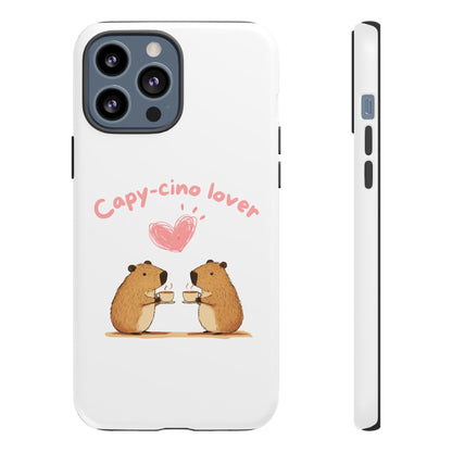 Cute Capybara Phone Case  (Capy-cino Lover Series)