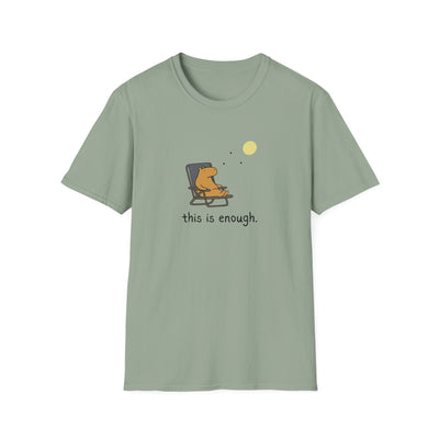 “This Is Enough” Capybara Moonlight Softstyle Tee