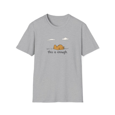 “This Is Enough” Capybara Touch Grass Softstyle Tee