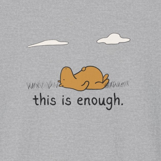 “This Is Enough” Capybara Touch Grass Softstyle Tee