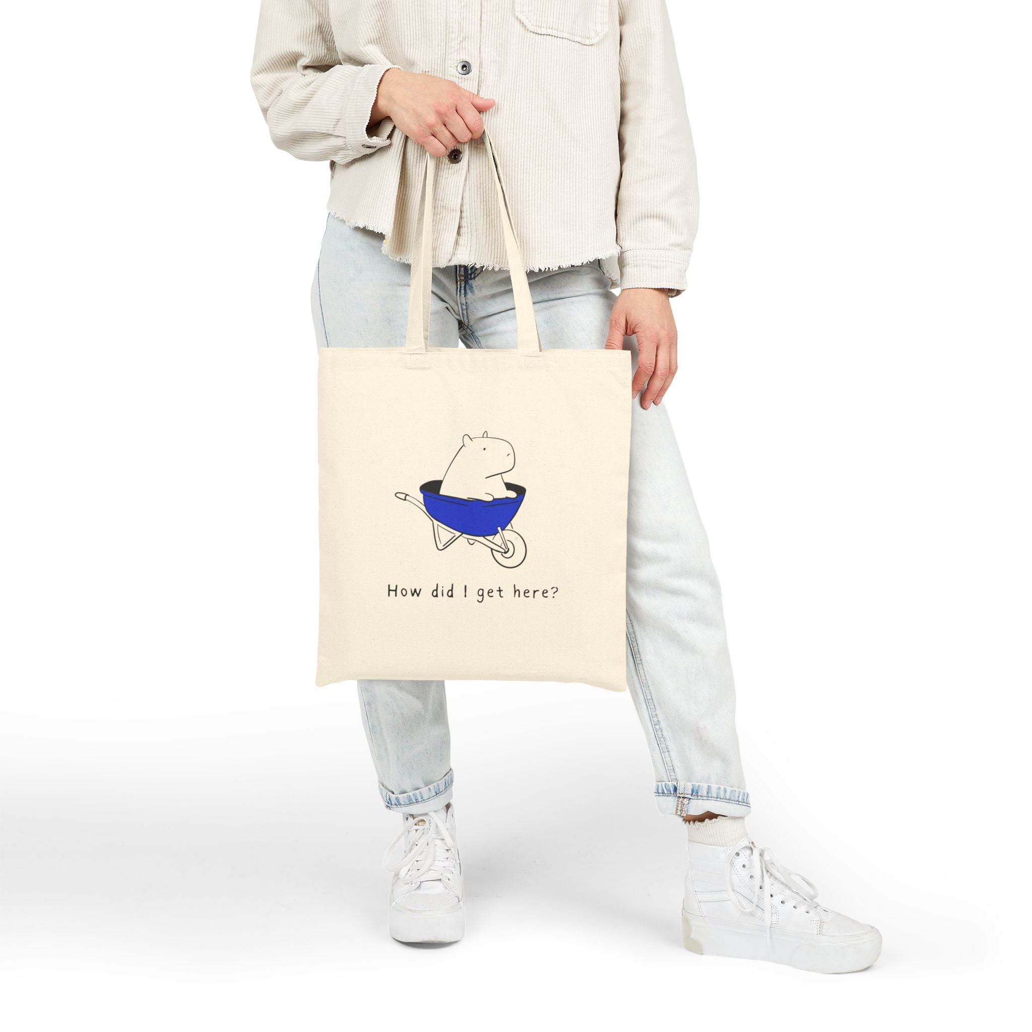 How Did I Get Here? Capybara Canvas Tote Bag