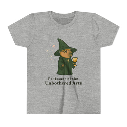 Whimsical Youth Tee - Capybara Professor McGonagall Shirt, Capybara School of Witchcraft & Wizardry, Funny Harry Potter Parody | Magical Fandom Gift |  Unisex Tee