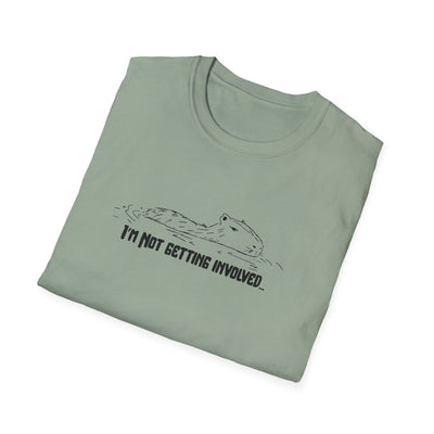 "I'm not getting involved" Capybara No Drama Softstyle Adult Tee