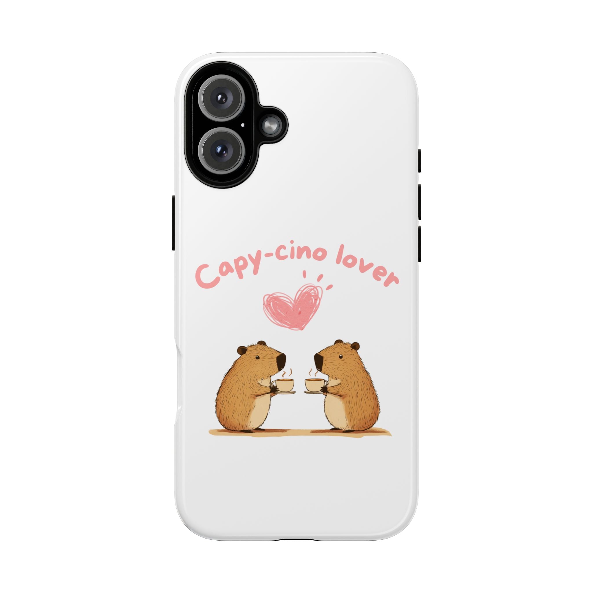 Cute Capybara Phone Case  (Capy-cino Lover Series)