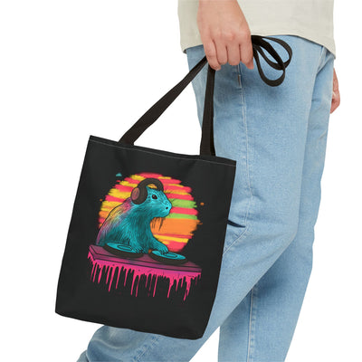 DJ Capybara Music Lover Canvas Tote Bag