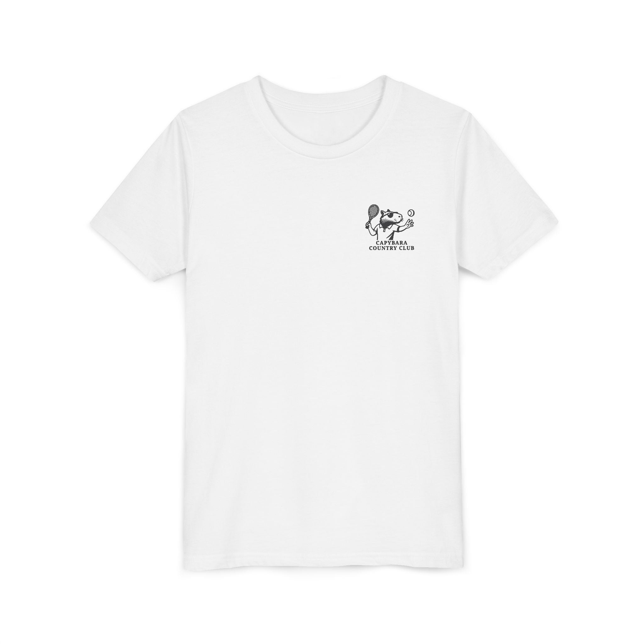 Kids Tennis Shirt – Funny Capybara Line Judge Tee – “You Can't Be Serious” Youth Sports Shirt for Tennis Practice or Gift