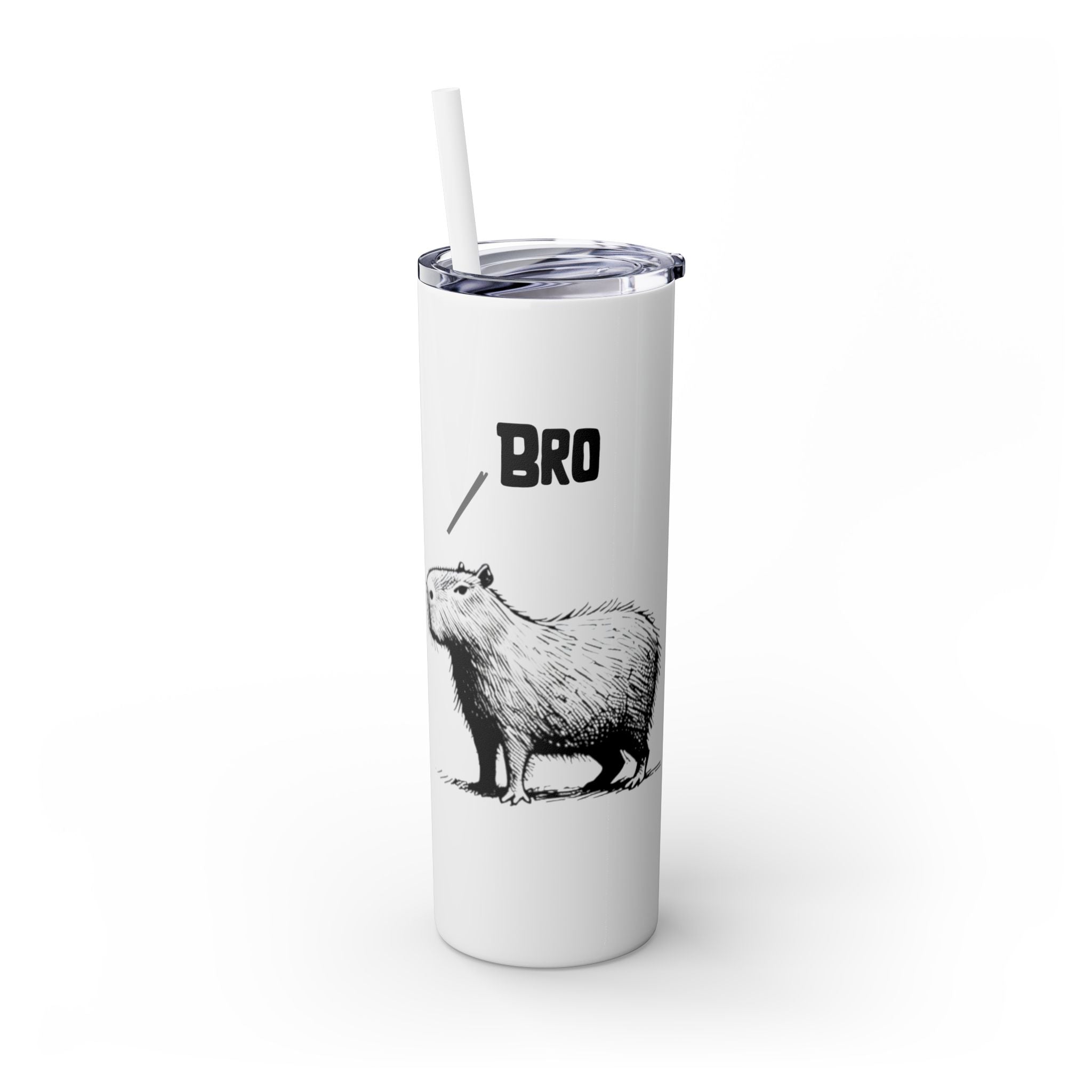 Bro Bro, Best of Friends – Capybara Coffee Skinny Tumbler