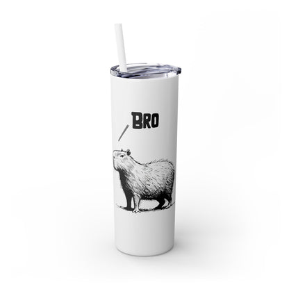 Bro Bro, Best of Friends – Capybara Coffee Skinny Tumbler