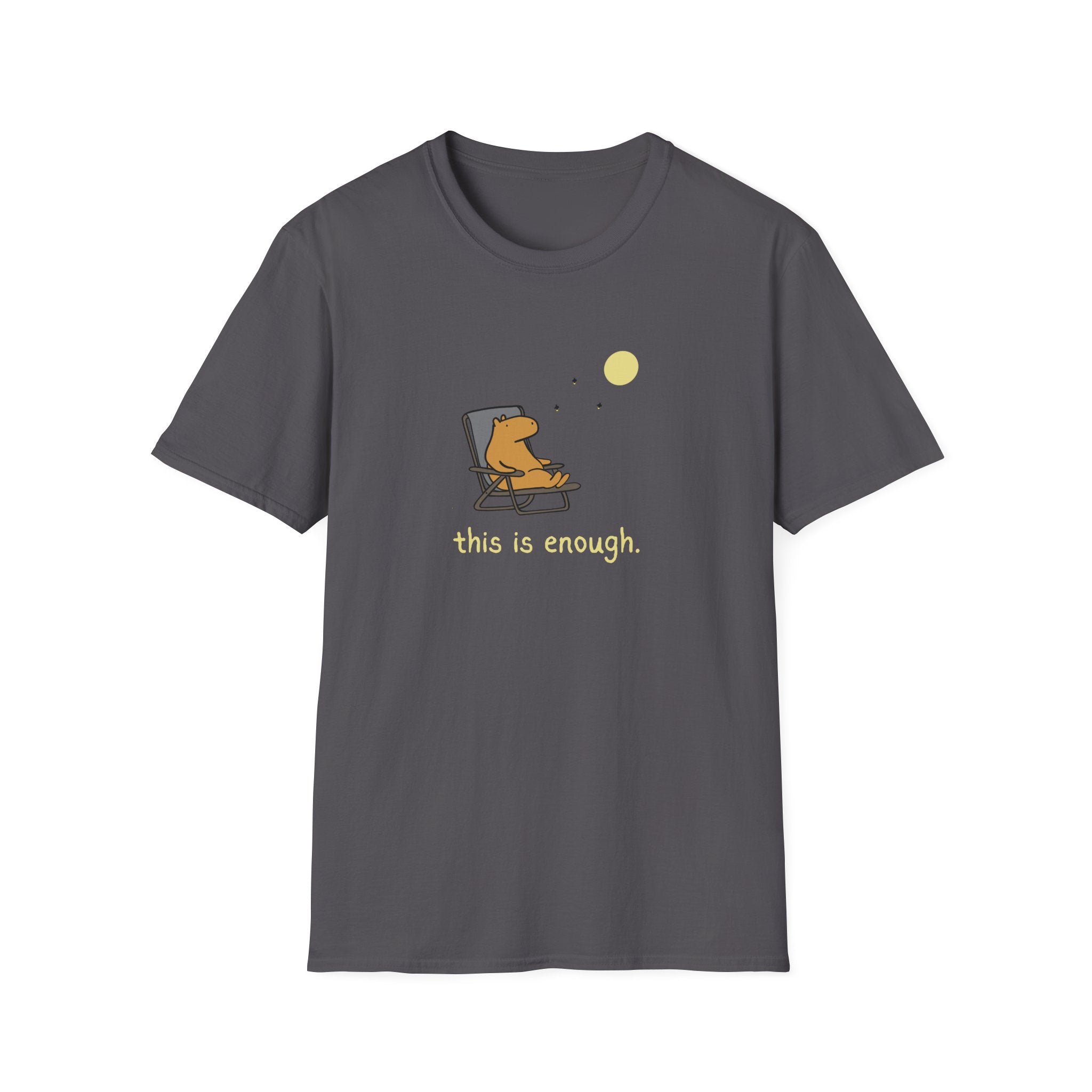 “This Is Enough” Capybara Moonlight Softstyle Tee