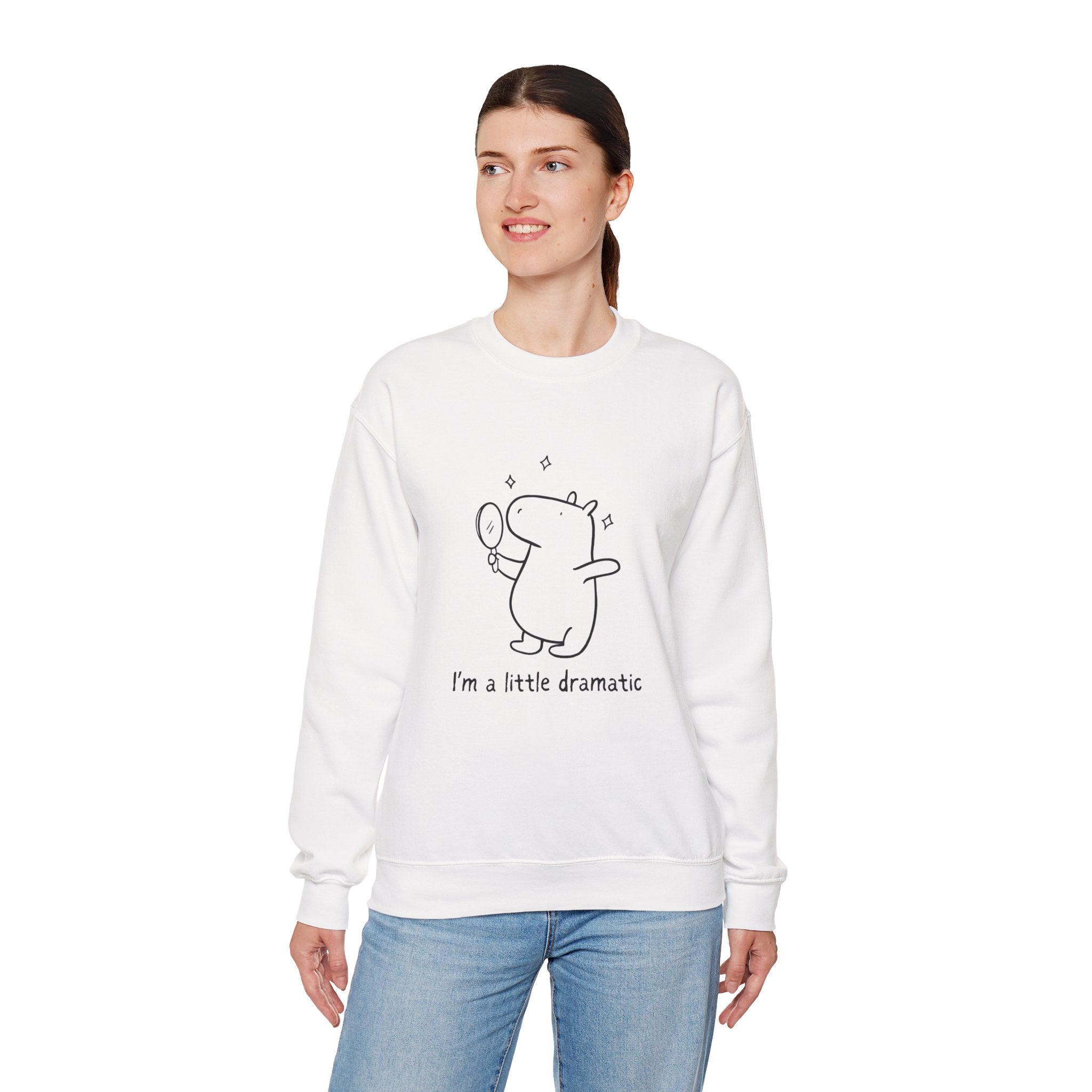 I'm a little dramatic – Funny Capybara Crewneck Sweatshirt
