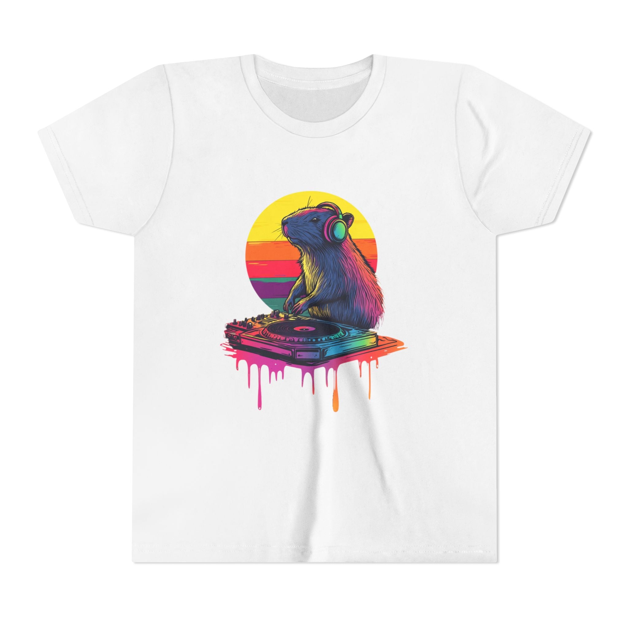 DJ Capybara Single Turntable - Unisex Tee (KIDS)
