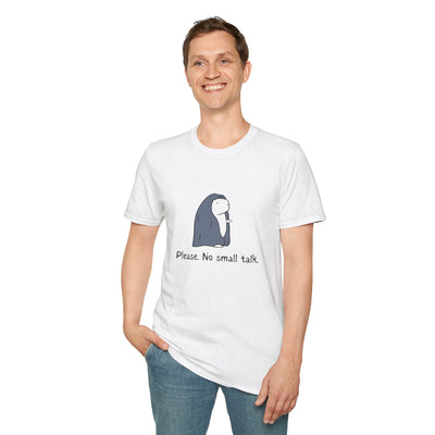Funny Introvert Tee - "Please.  No Small Talk." Capybara Shirt