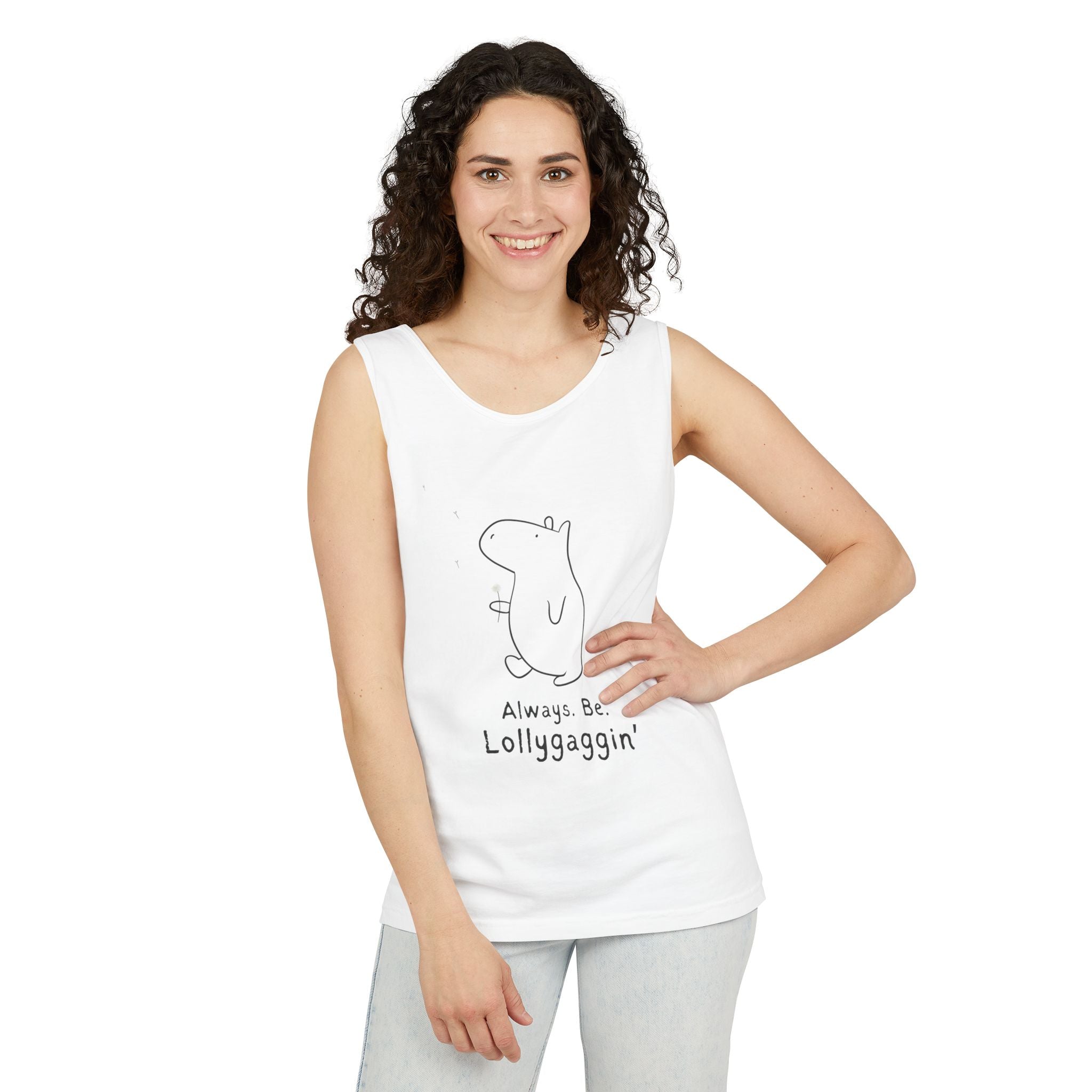 Always Be Lollygaggin' Capybara Premium Tank Top