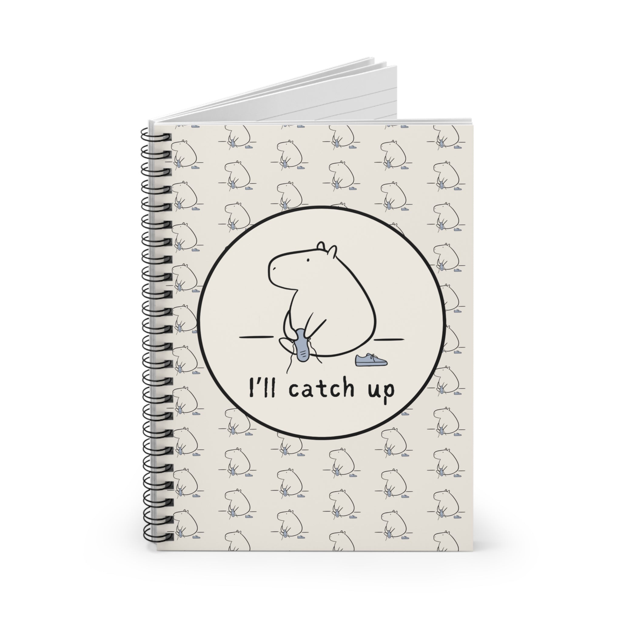 Funny Capybara Notebook – “I’ll Catch Up” Journal