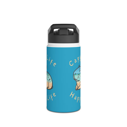 Capybara Kids Water Bottle | Cute Animal Gift for Kids | Personalized 12oz Bottle