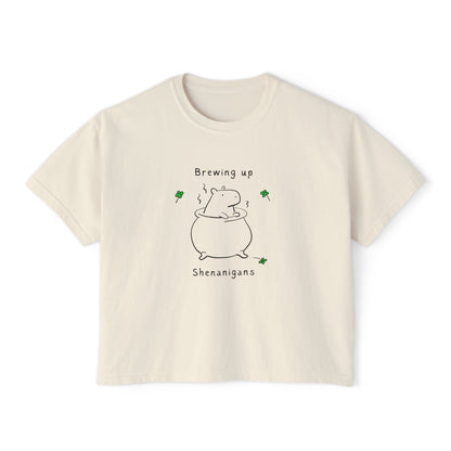 Capybara St Patricks Day t-shirt design - detail view