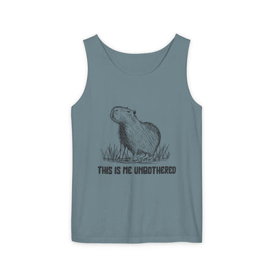 "This Is Me Unbothered" Funny Capybara Premium Comfort Colors Tank