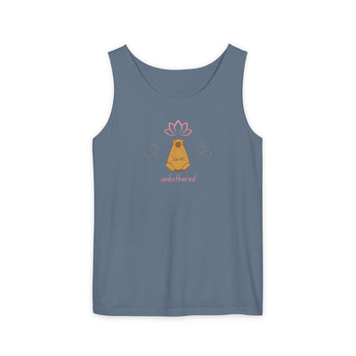 “Unbothered’” Meditative Capybara - Premium Comfort Colors Tank