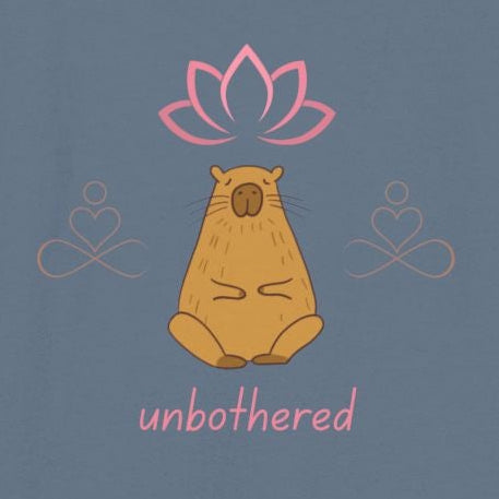 “Unbothered’” Meditative Capybara - Premium Comfort Colors Tank