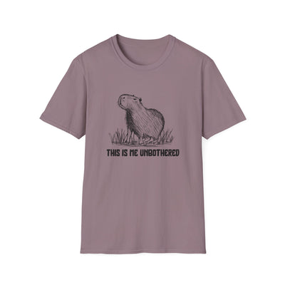This Is Me Unbothered Shirt – Funny Capybara Softstyle Tee