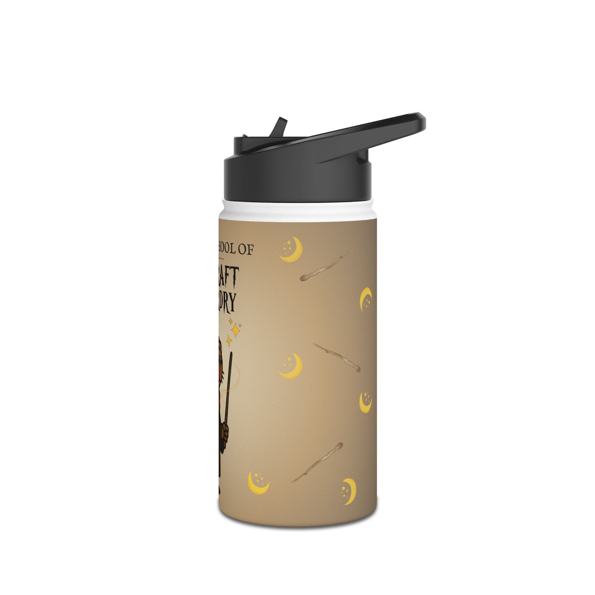 Hairy Potter Magic Lover Kids Water Bottle – Capybara School of Witchcraft and Wizardry – 12oz Stainless Steel Bottle – Back to School or Birthday Gift - Matching Lunchbox