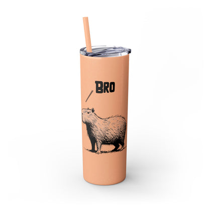 Bro Bro, Best of Friends – Capybara Coffee Skinny Tumbler