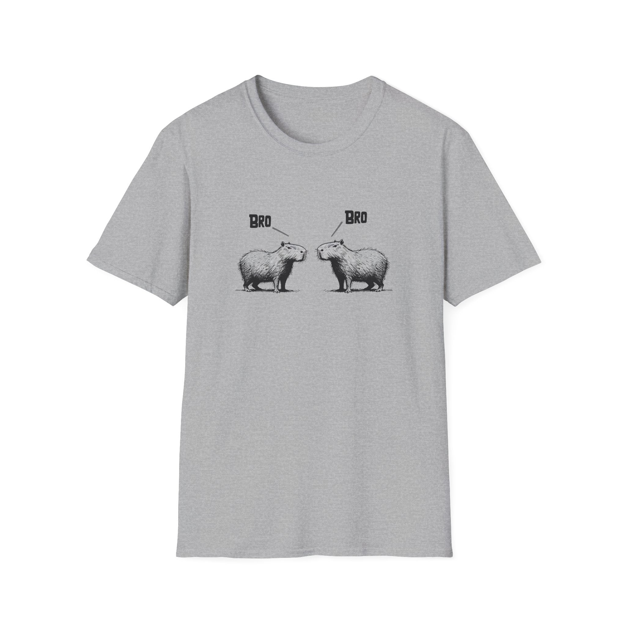 Funny Capybara Bro T-Shirt, Animal Lover Gift, Cute Humor Tee, Unisex Casual Wear, Fun Birthday Present, Quirky Graphic Shirt
