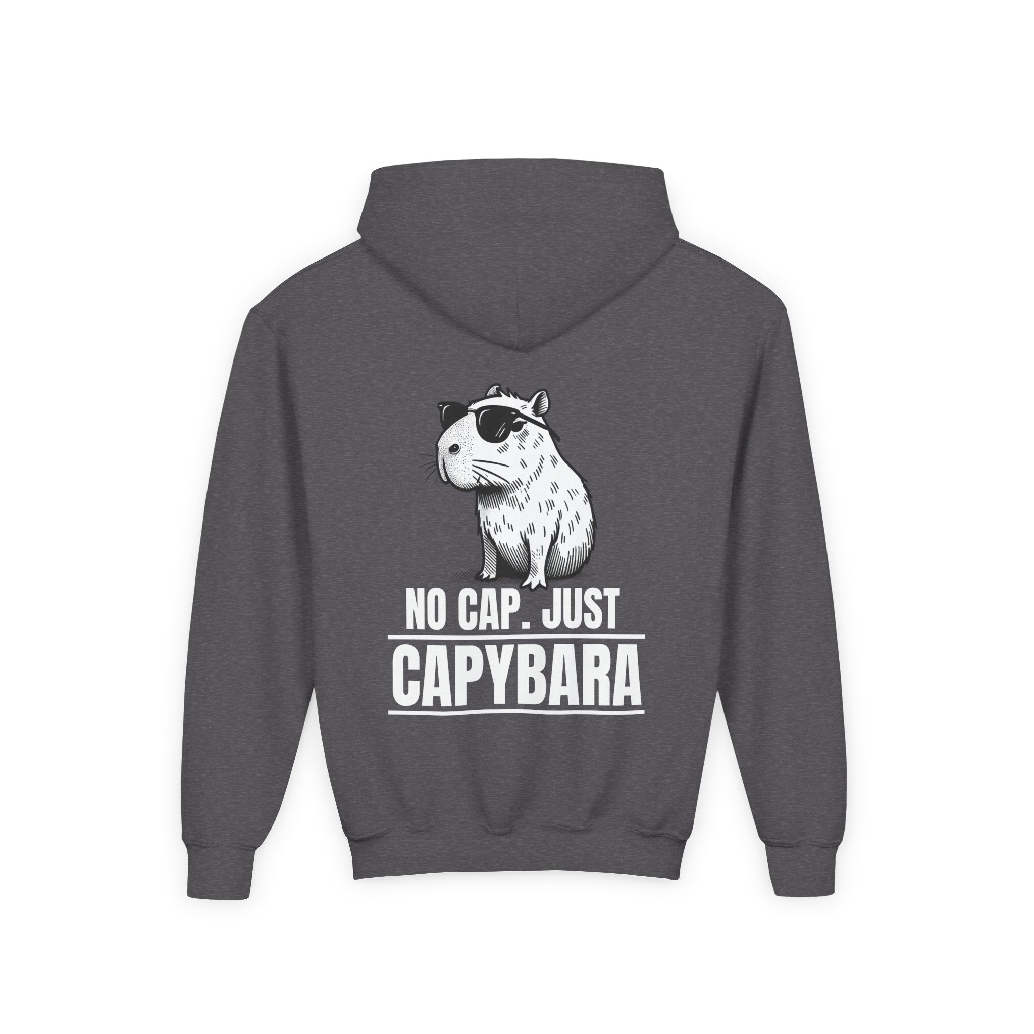 No Cap, Just Capybara Kids Hoodie