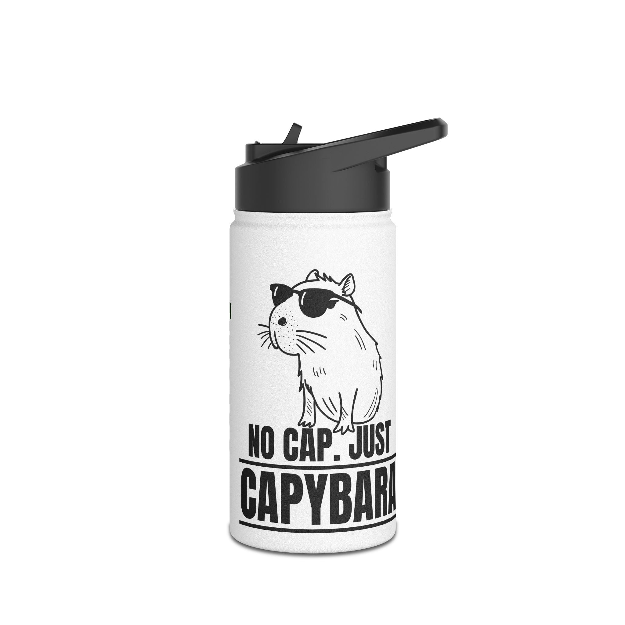 Personalized No Cap Just Capybara Water Bottle