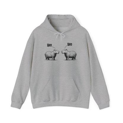 Bro Bro Sweatshirt – Classic Fit Gildan Crewneck – Funny Capybara Design for Kids & Adults