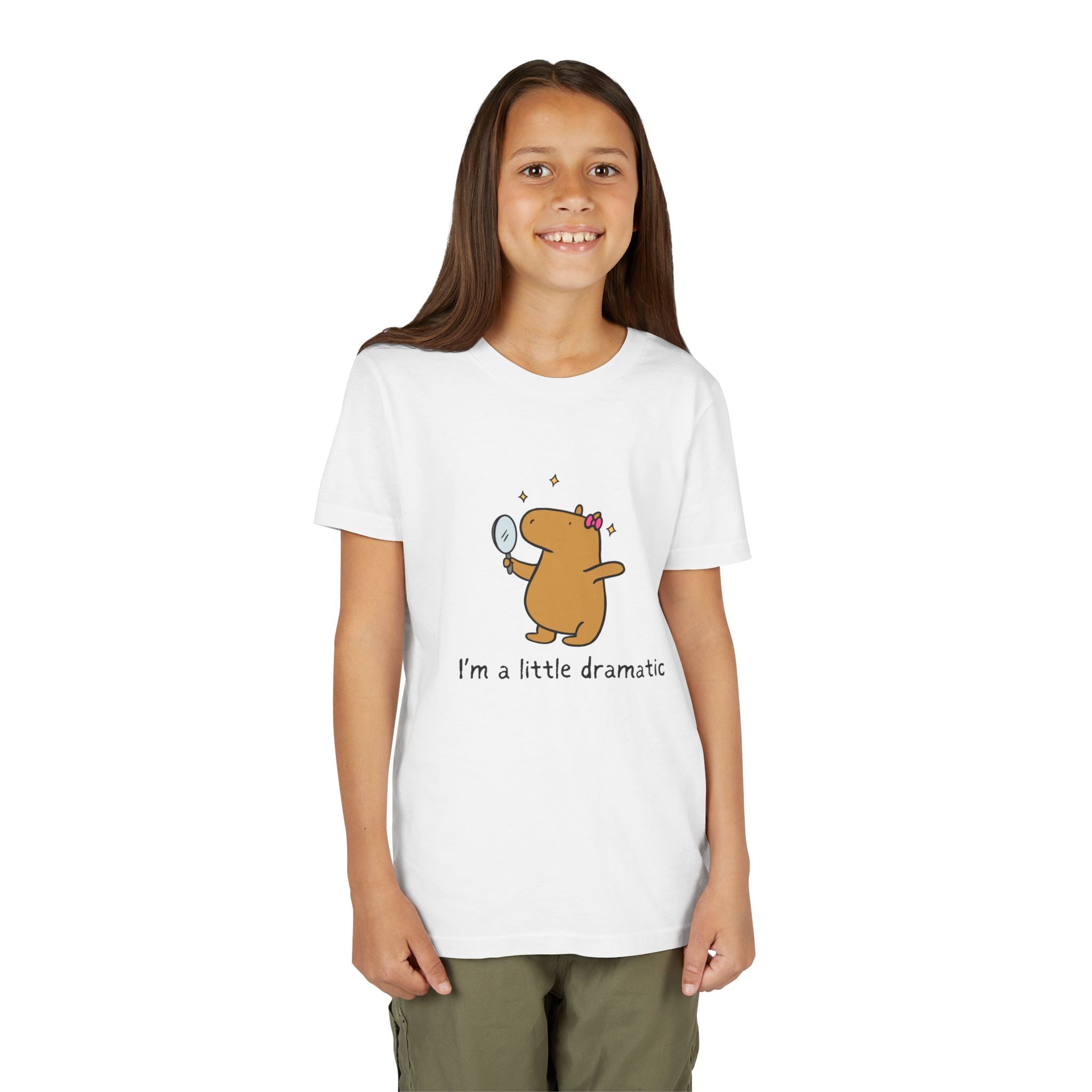 "I'm a little dramatic" - Capybara Drama Youth Tee