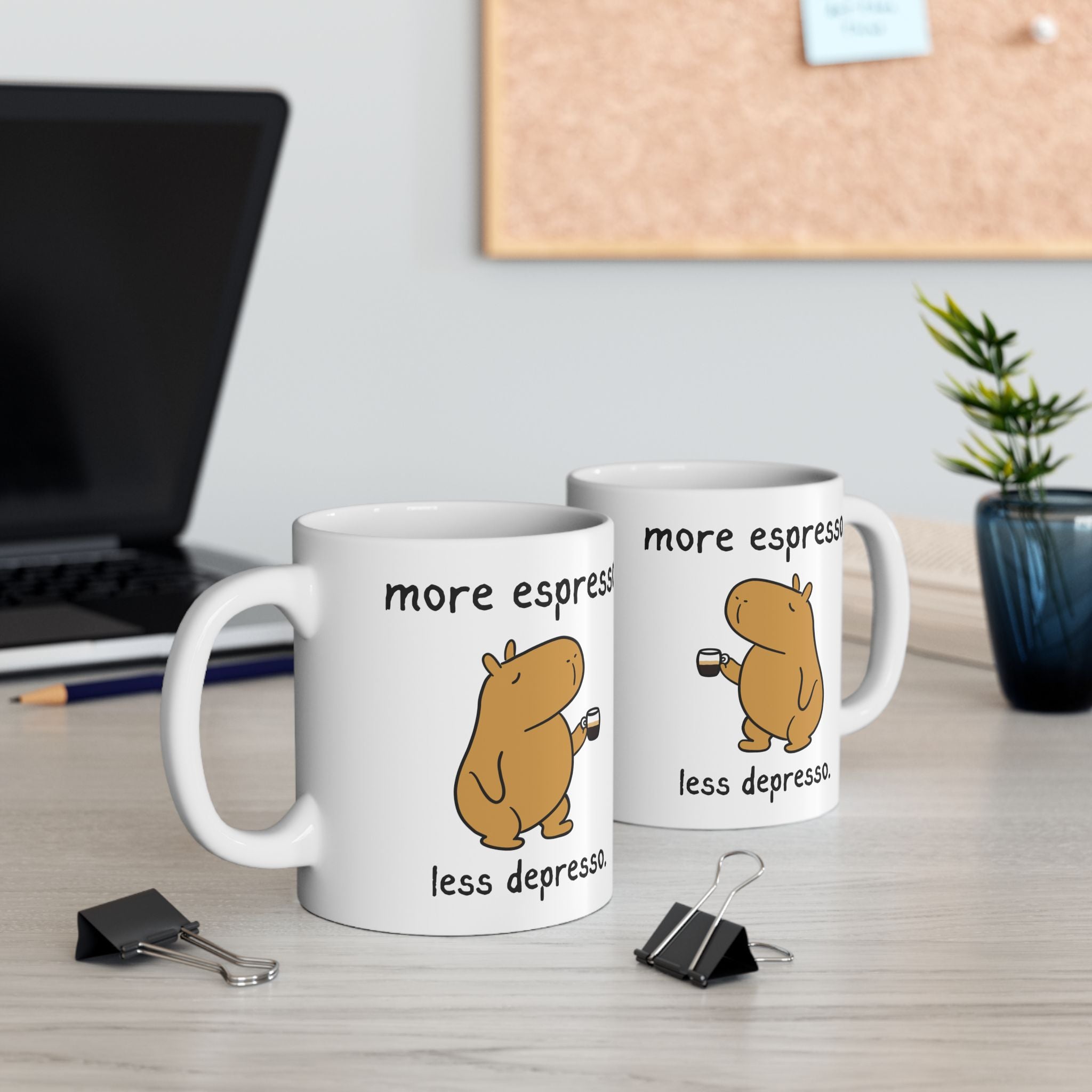 "More Espresso" Capybara Coffee Lover Coffee Mug
