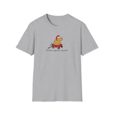 Festive Against My Will Capybara Softstyle Tee