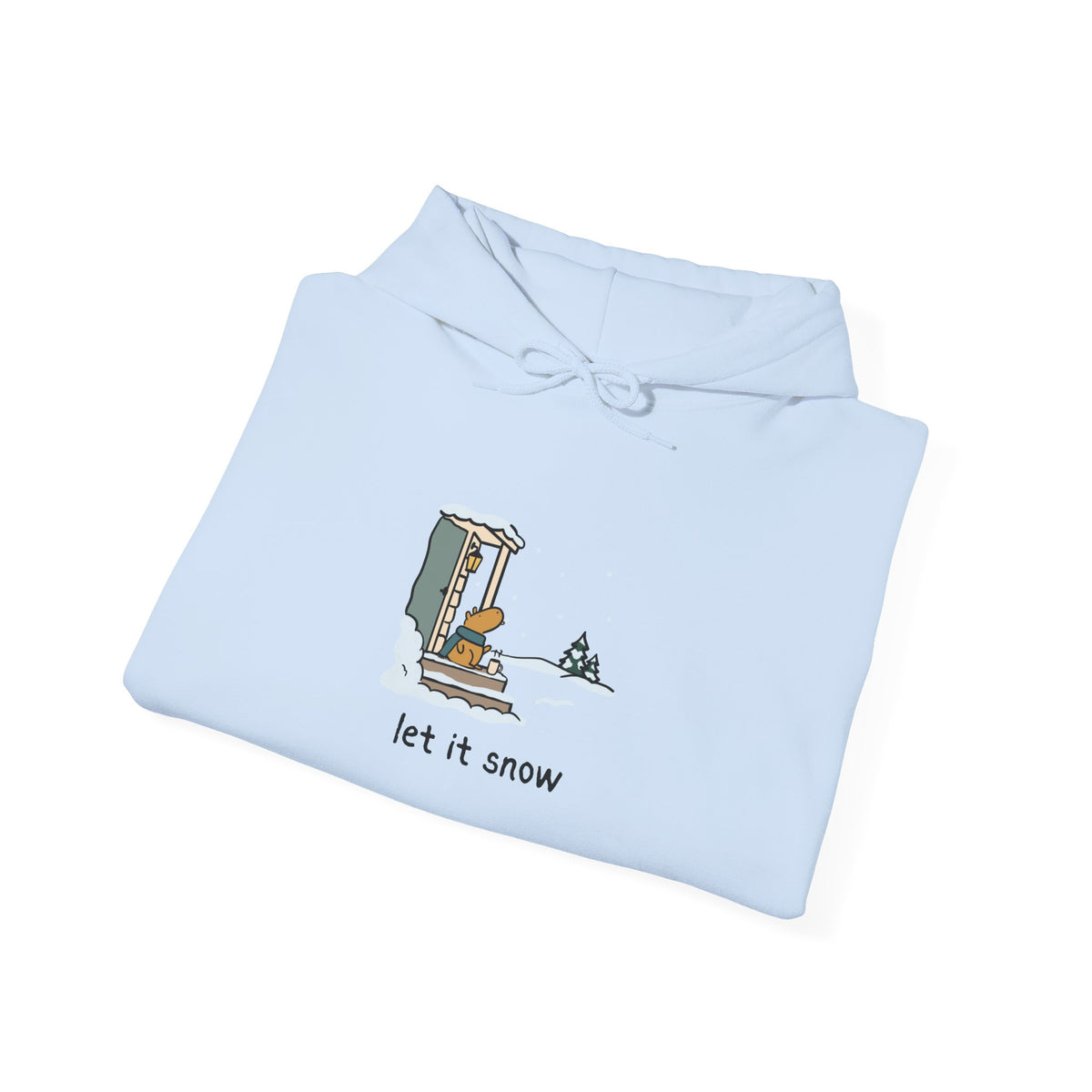 Let it Snow Cozy Capybara Hoodie