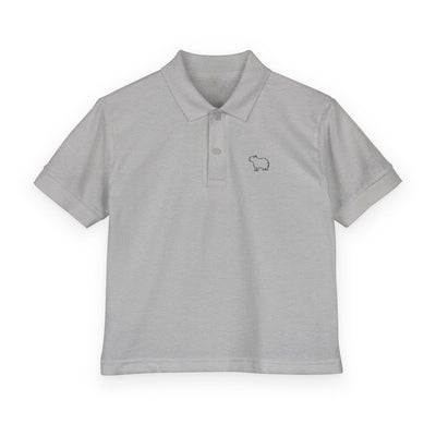 Kids Capybara Polo Shirt – Embroidered Minimalist Capybara Polo for Boys & Girls