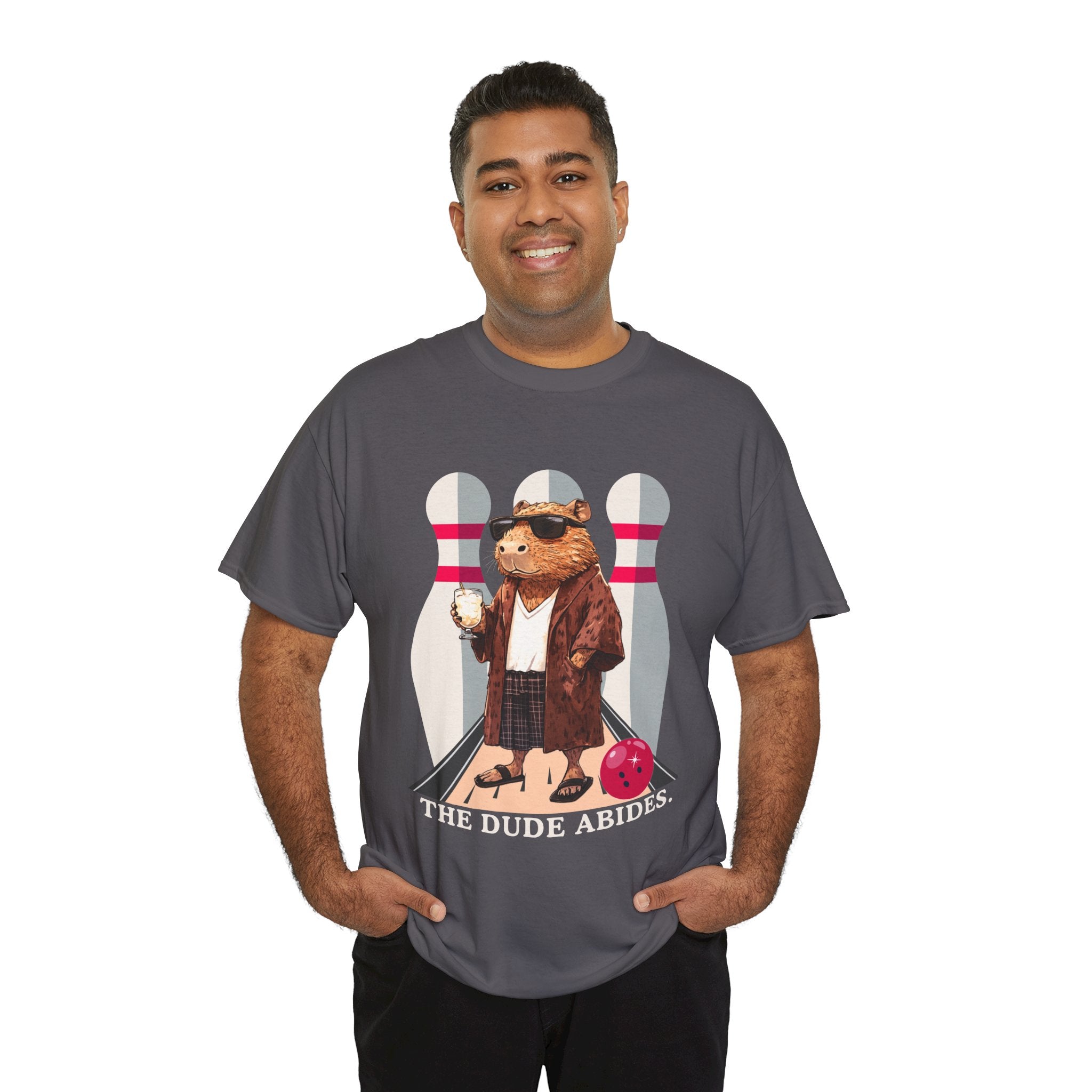 The Big Capybowski - 'The Dude Abides'  - Big Lewboski Fan TShirt