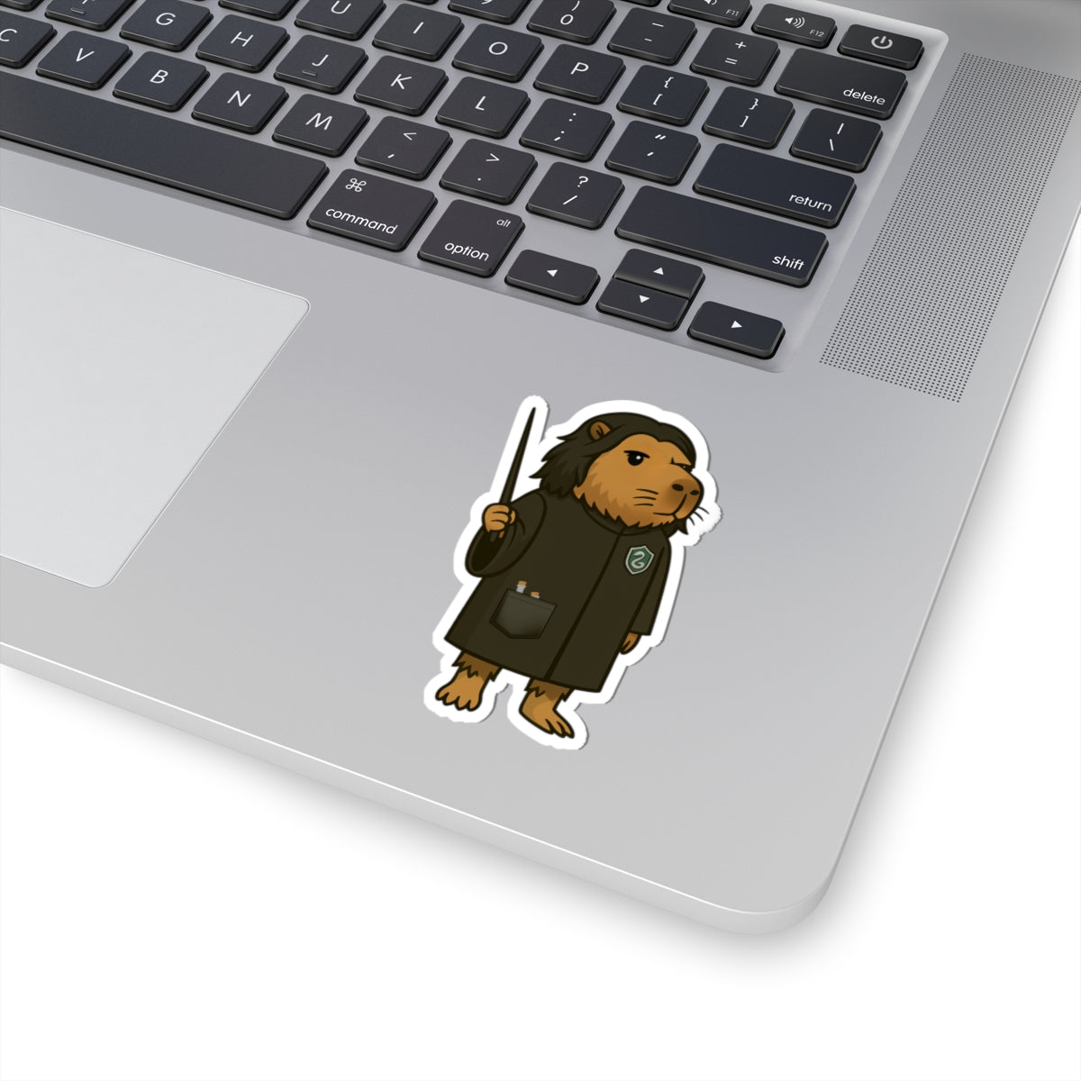 Whimsical Wizard Professor Severus Napebara Kiss-Cut Vinyl Sticker - Capybara School of Witchcraft & Wizardry - Gifts for Kids, Laptop Stickers, Creative Party Favors