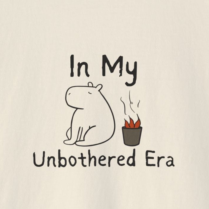 "In My Unbothered Era" Capybara - Women's Boxy Tee Shirt
