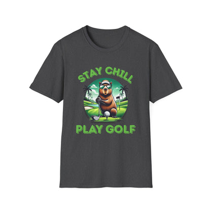 Stay Chill, Play Golf - Unisex Softstyle Tee