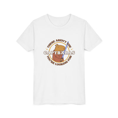 Comic Star Paws Shirt – These Aren’t the Capybaras You’re Looking For – Minimalist Capybara Tee – Geeky Gift for Kids – Chill Sci-Fi Unisex Youth Tee