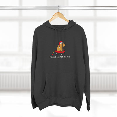 Copy of Festive Against My Will Capybara Adult Hoodie