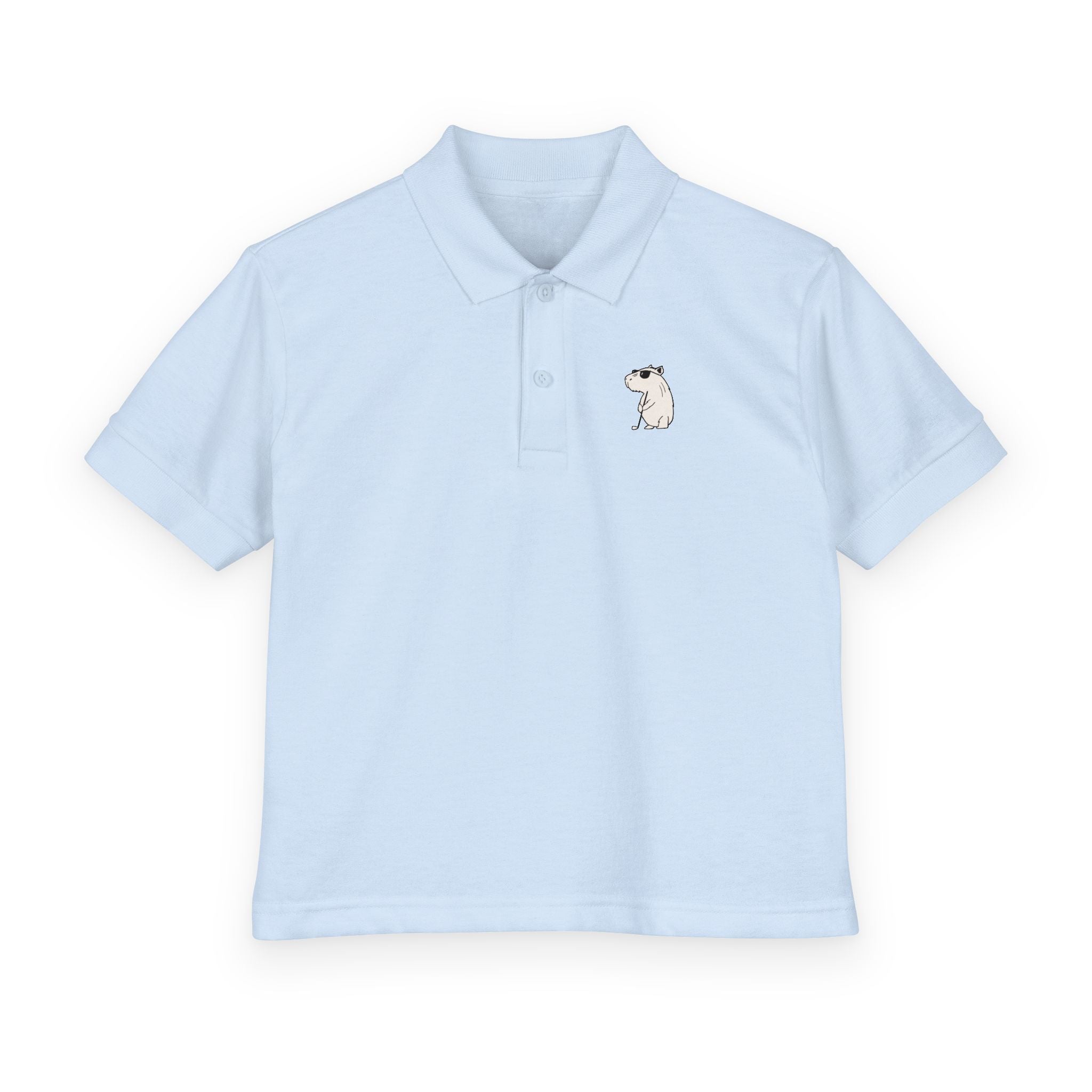 Capybara Chill Kids Golf Polo Shirt