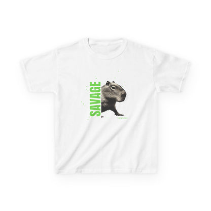 SAVAGE Custom City Capybara T-Shirt | Personalized Streetwear Tee | Bold Urban Animal Shirt | Gift for Youth & Teens | Funny Animal Graphic