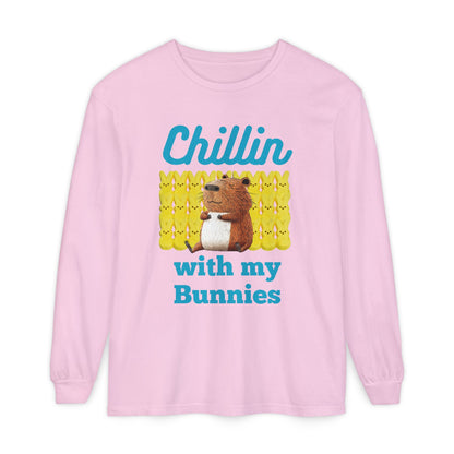 Chillin with my Bunnies - Unisex Long Sleeve T-Shirt (ADULTS)