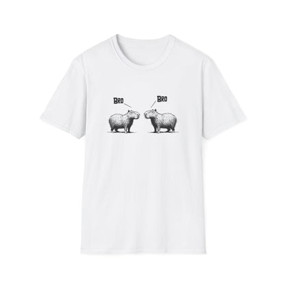 Funny Capybara Bro T-Shirt, Animal Lover Gift, Cute Humor Tee, Unisex Casual Wear, Fun Birthday Present, Quirky Graphic Shirt