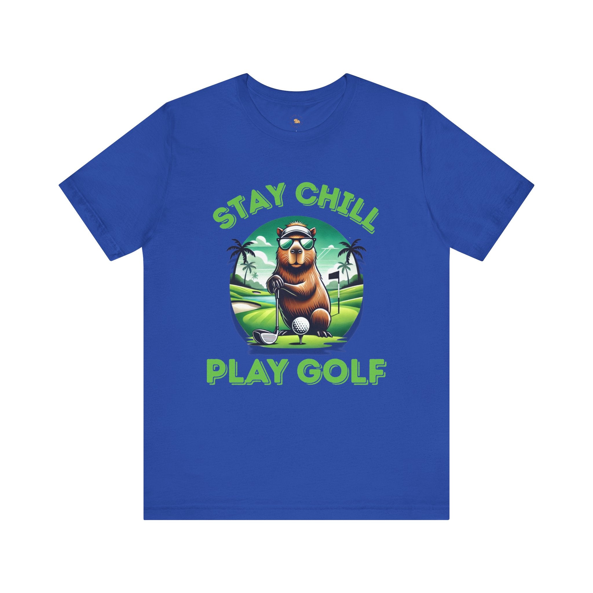 Stay Chill, Play Golf Art Deco Edition –  Unisex Jersey T-Shirt 🏌️‍♂️