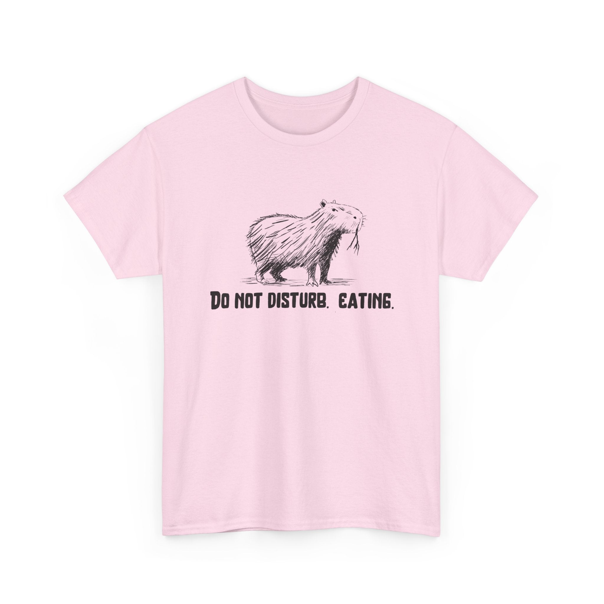 Do Not Disturb. Eating. Capybara Heavy Tee