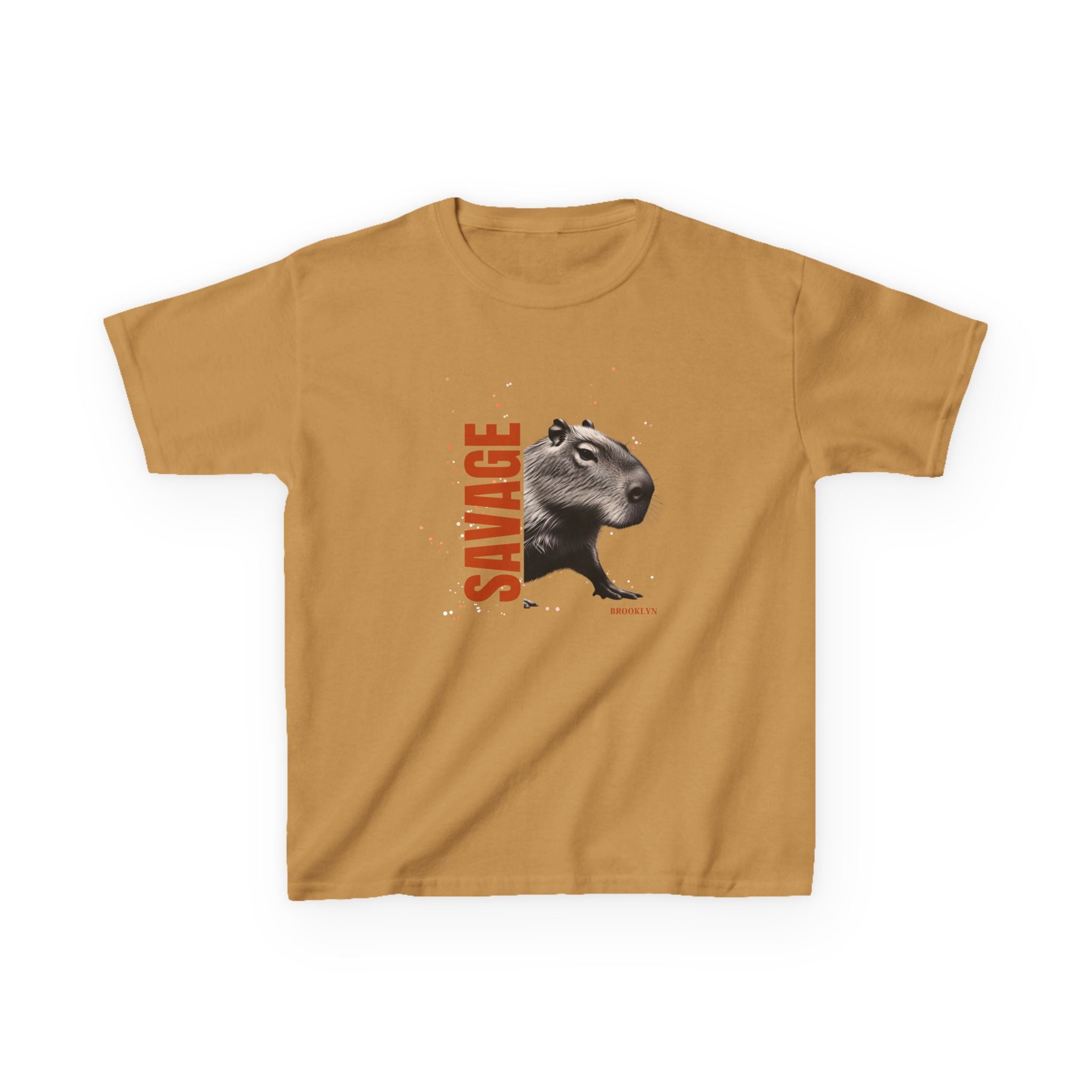 SAVAGE Custom City Capybara T-Shirt | Personalized Streetwear Tee | Bold Urban Animal Shirt | Gift for Youth & Teens | Funny Animal Graphic