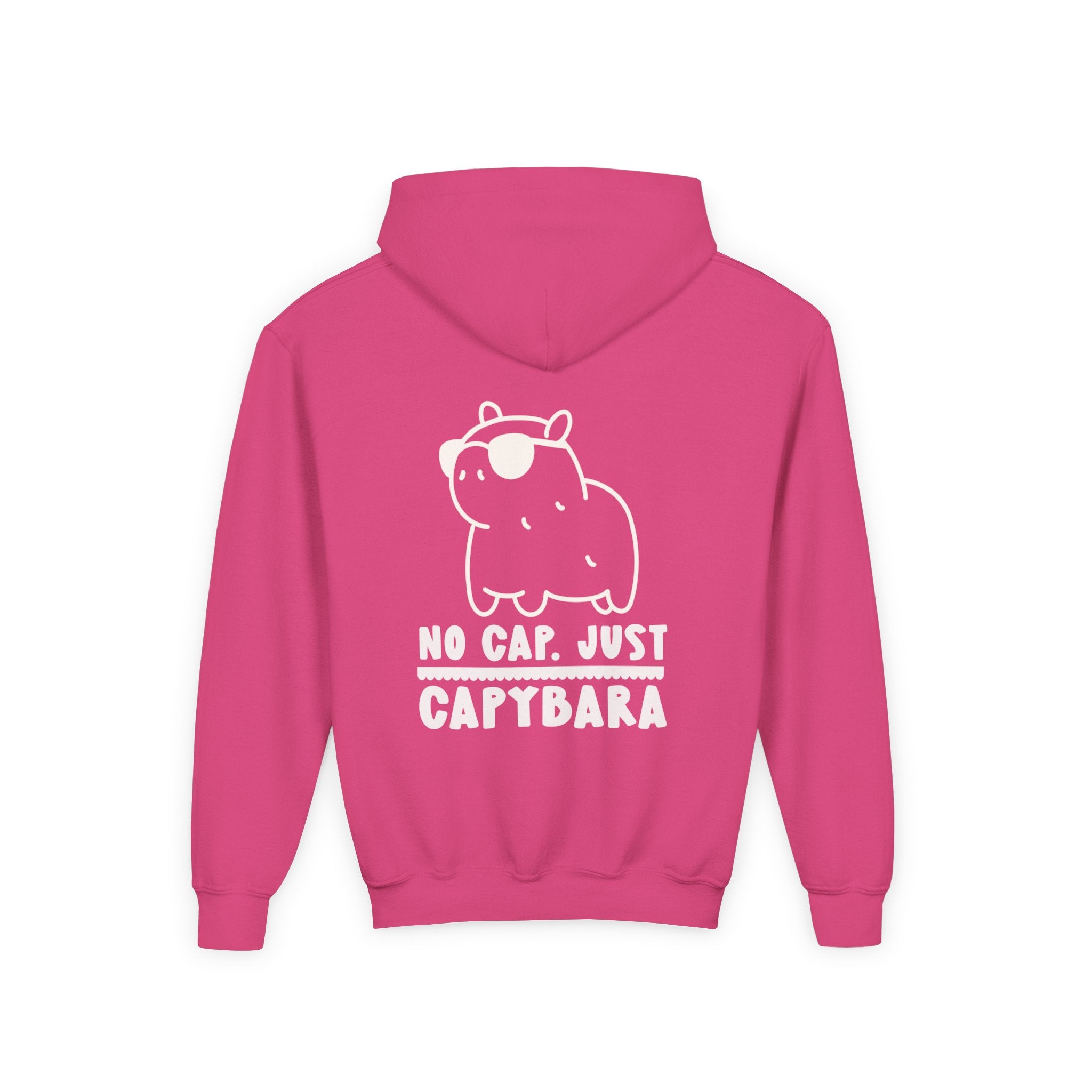 Kawaii Style No Cap, Just Capybara Kids Hoodie